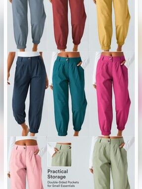 Nwt HALARA 100% Cotton Ankle Joggers